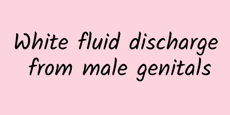 White fluid discharge from male genitals