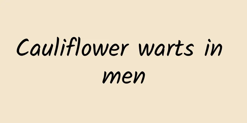Cauliflower warts in men