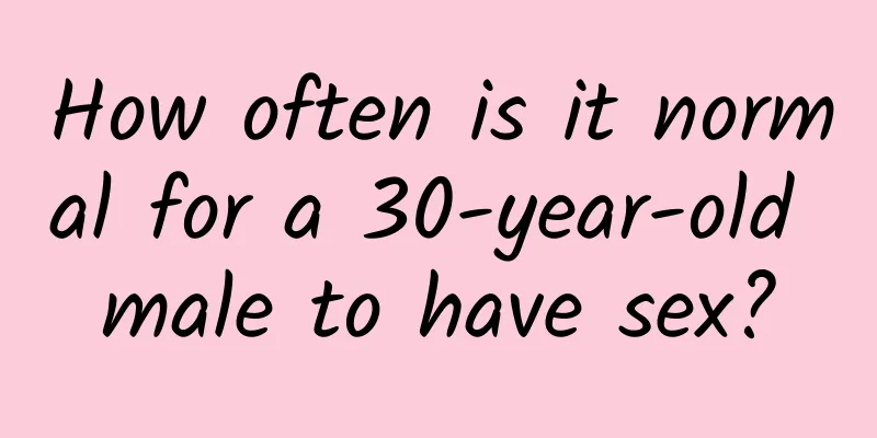 How often is it normal for a 30-year-old male to have sex?