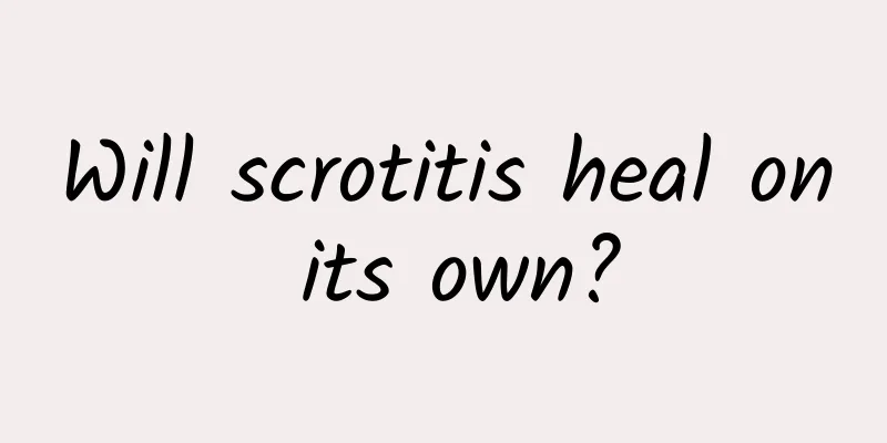 Will scrotitis heal on its own?