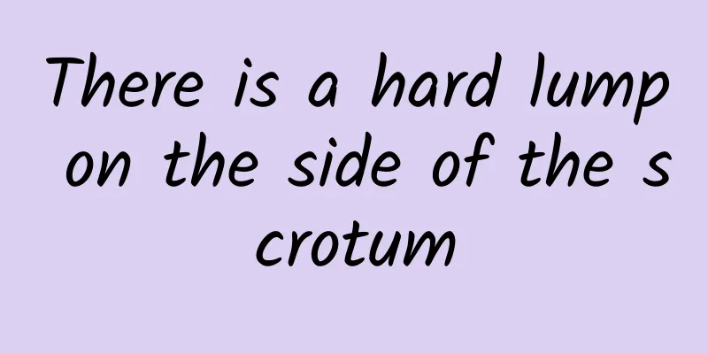 There is a hard lump on the side of the scrotum