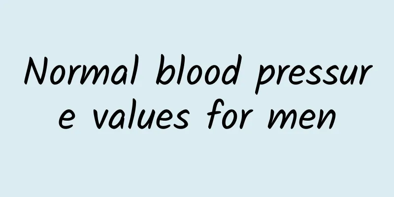 Normal blood pressure values ​​for men