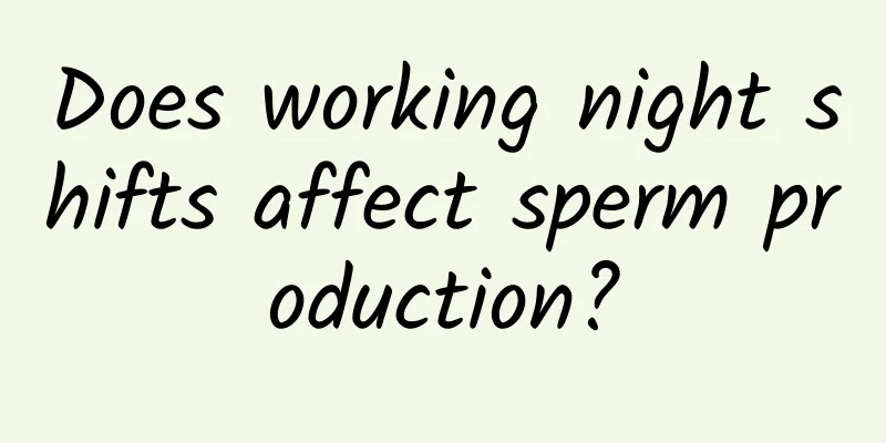 Does working night shifts affect sperm production?