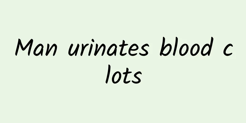 Man urinates blood clots