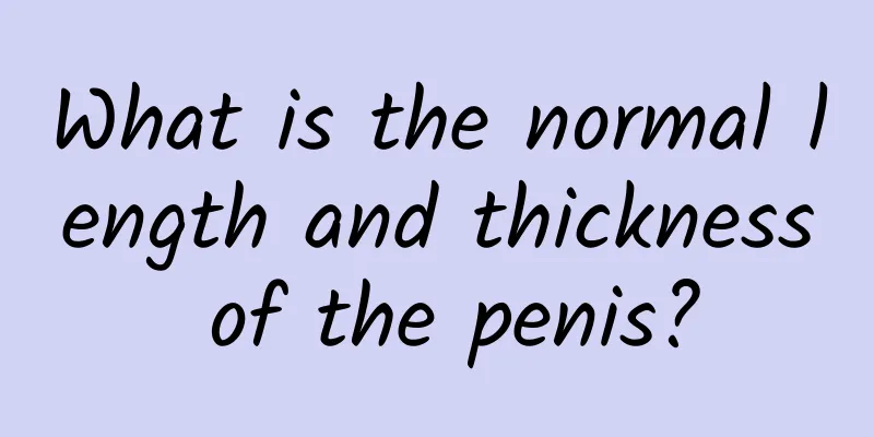 What is the normal length and thickness of the penis?