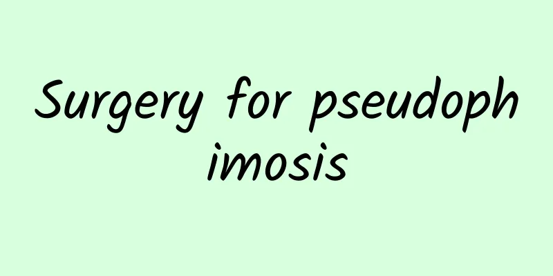 Surgery for pseudophimosis