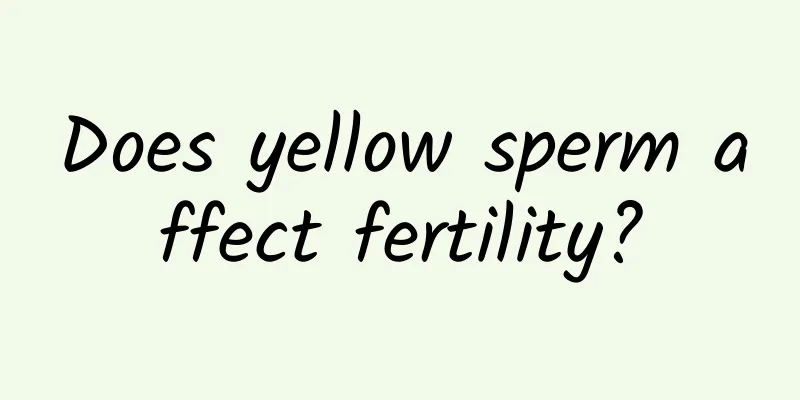 Does yellow sperm affect fertility?