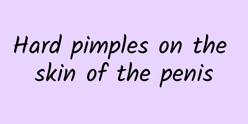 Hard pimples on the skin of the penis