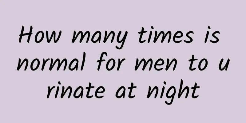 How many times is normal for men to urinate at night