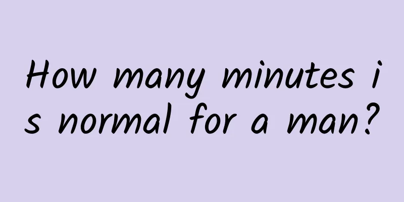 How many minutes is normal for a man?