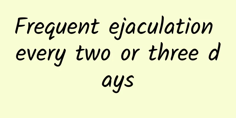 Frequent ejaculation every two or three days