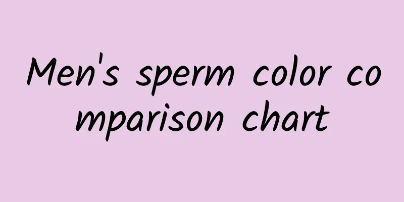 Men's sperm color comparison chart