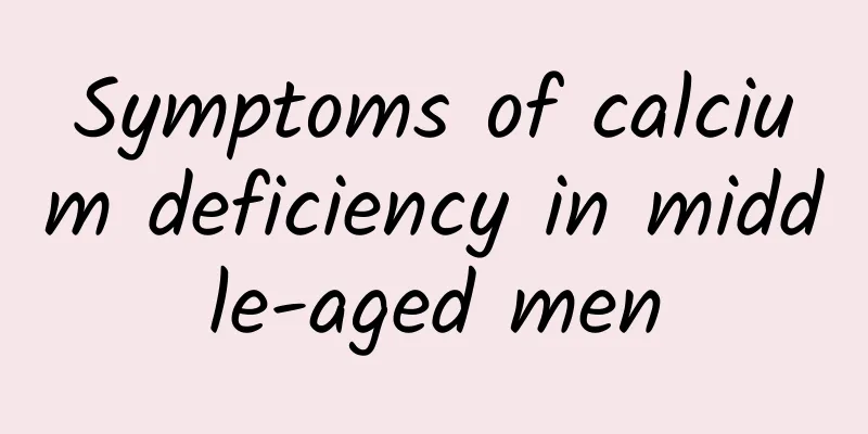 Symptoms of calcium deficiency in middle-aged men