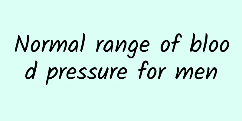 Normal range of blood pressure for men