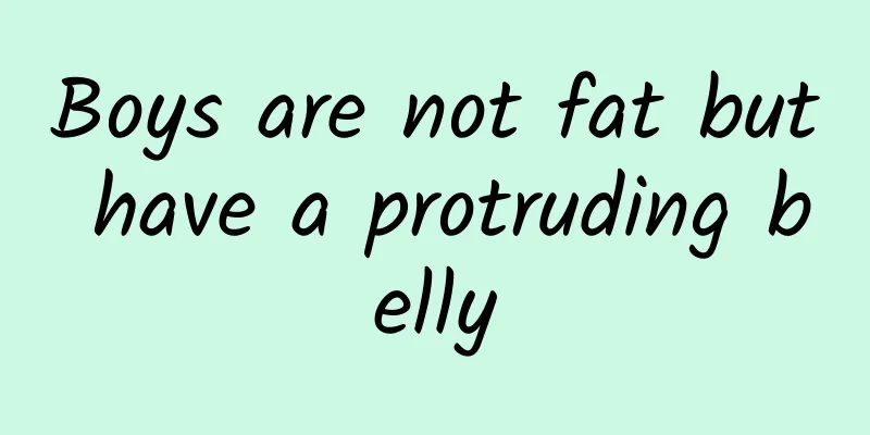 Boys are not fat but have a protruding belly
