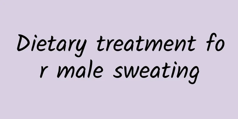 Dietary treatment for male sweating