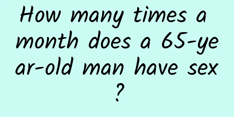 How many times a month does a 65-year-old man have sex?