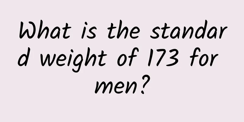 What is the standard weight of 173 for men?
