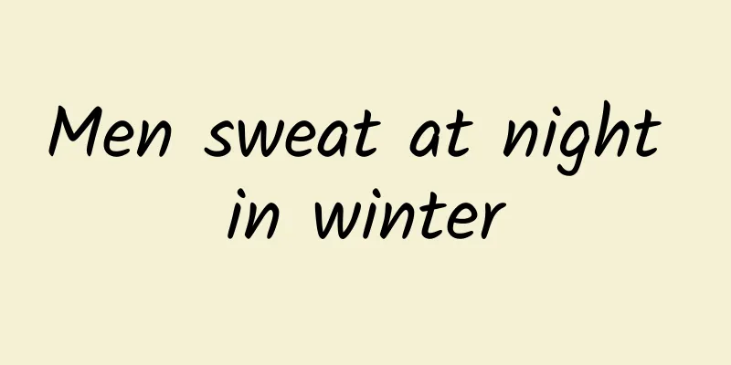 Men sweat at night in winter