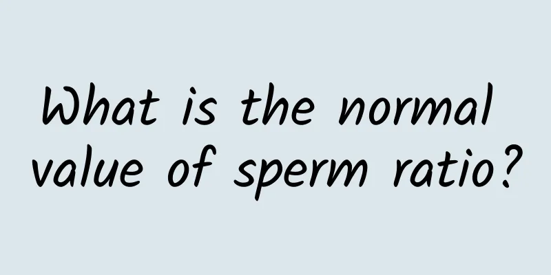 What is the normal value of sperm ratio?