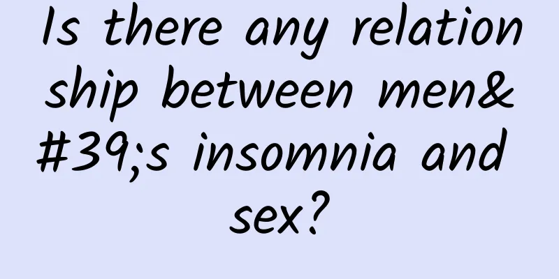 Is there any relationship between men's insomnia and sex?