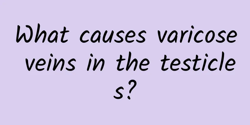 What causes varicose veins in the testicles?