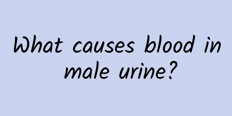What causes blood in male urine?