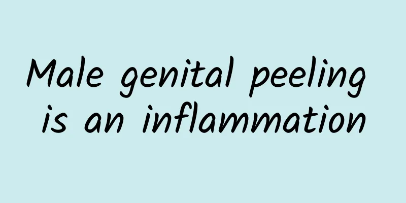 Male genital peeling is an inflammation