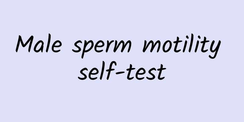 Male sperm motility self-test