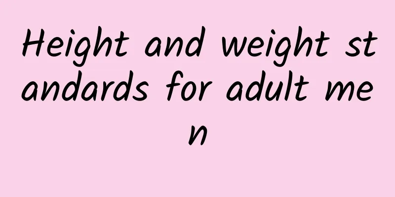 Height and weight standards for adult men