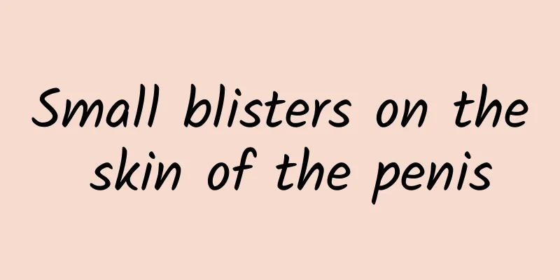 Small blisters on the skin of the penis