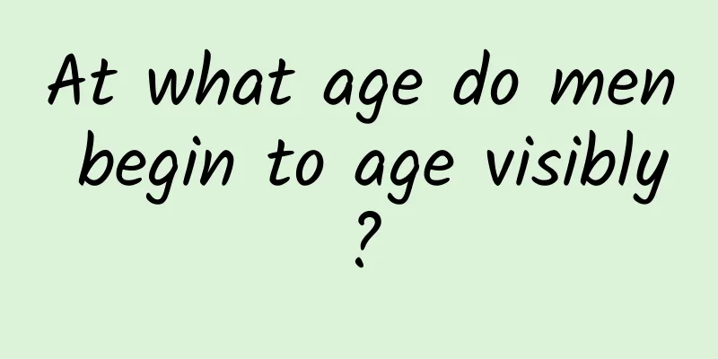 At what age do men begin to age visibly?