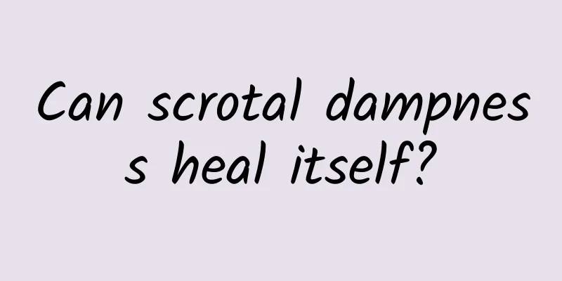 Can scrotal dampness heal itself?