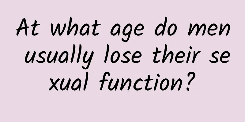 At what age do men usually lose their sexual function?