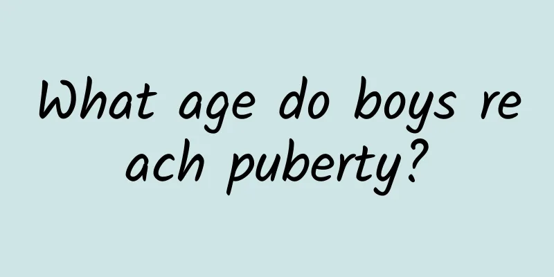 What age do boys reach puberty?