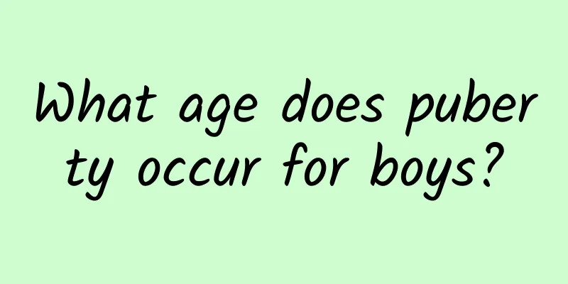 What age does puberty occur for boys?