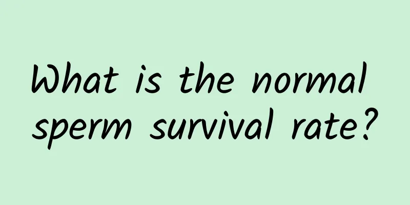 What is the normal sperm survival rate?