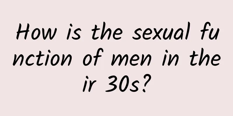 How is the sexual function of men in their 30s?
