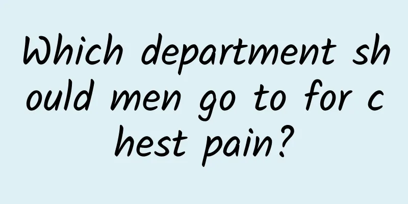 Which department should men go to for chest pain?