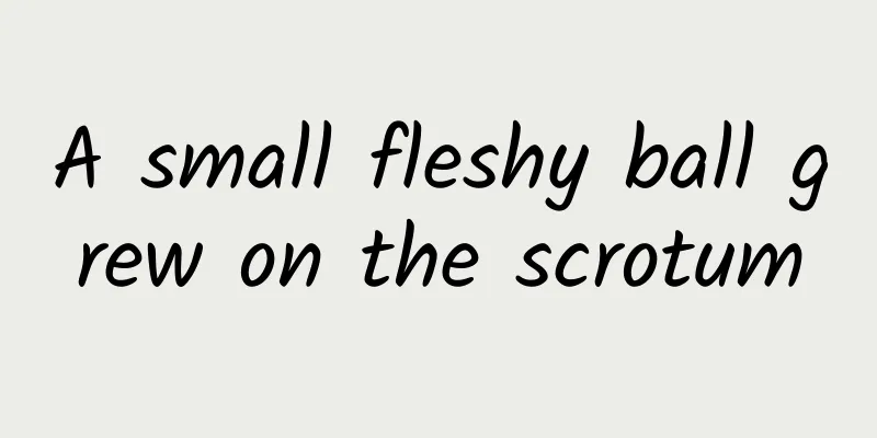 A small fleshy ball grew on the scrotum