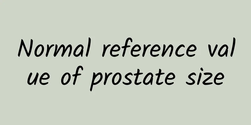 Normal reference value of prostate size