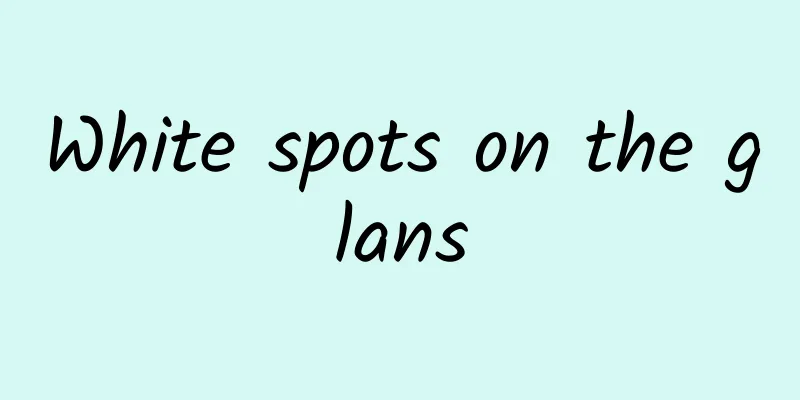 White spots on the glans