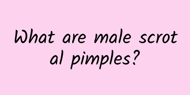 What are male scrotal pimples?