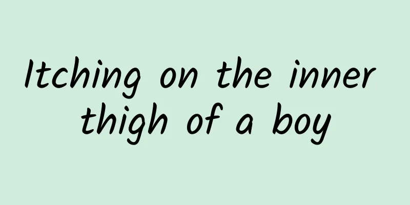 Itching on the inner thigh of a boy