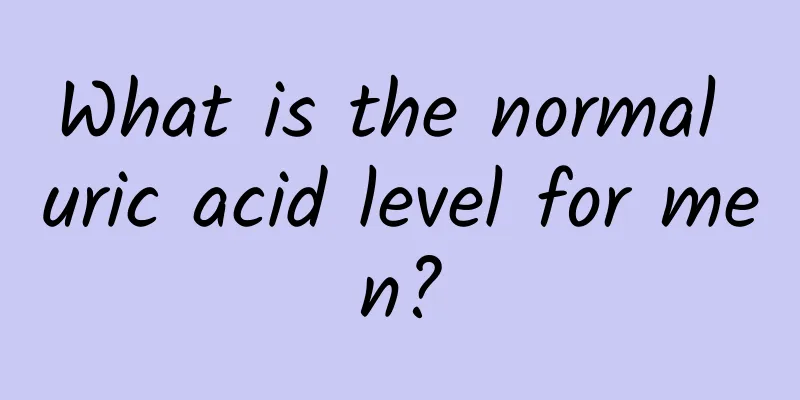 What is the normal uric acid level for men?