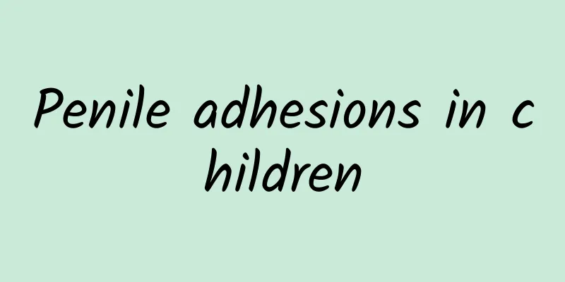 Penile adhesions in children