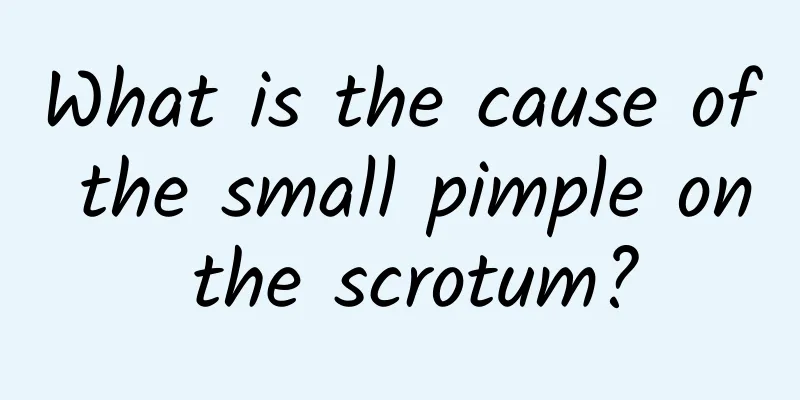 What is the cause of the small pimple on the scrotum?