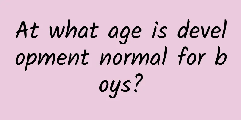 At what age is development normal for boys?
