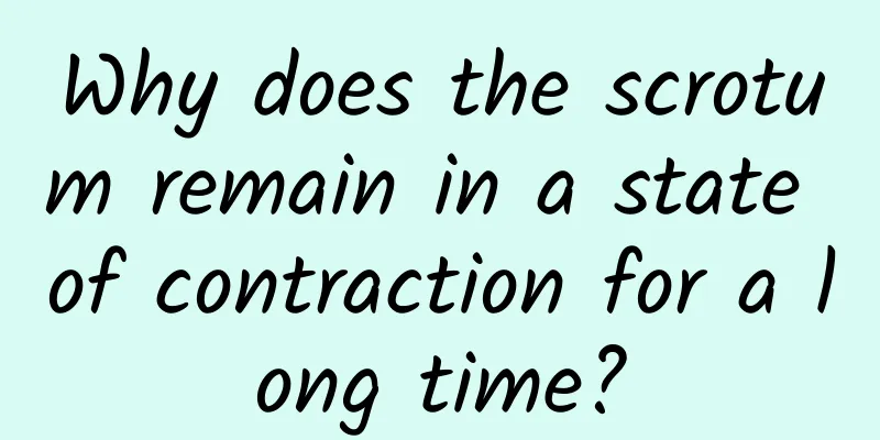 Why does the scrotum remain in a state of contraction for a long time?