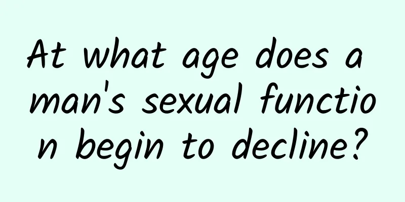 At what age does a man's sexual function begin to decline?